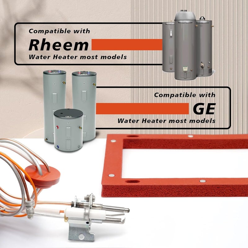 Lisnhlin Upgraded SP20075 SP20305A Pilot Assembly kit, Water Heater Igniter Pilot Assembly for Natural Gas, Compatible with GE, Replacement for Rheem, Replace of GG50T06AVH00 AS39845 22V40PF1 - Image 3